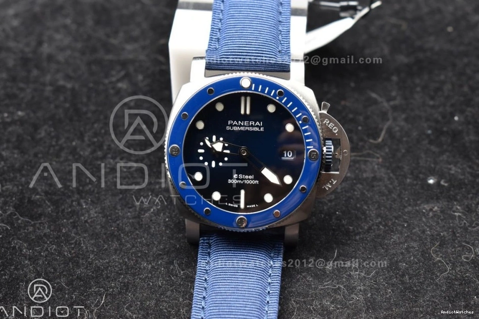 Nylon Dial Edition VSF 994 1:1 Blue Blue Best PAM1289 Strap P on Supportive 0317